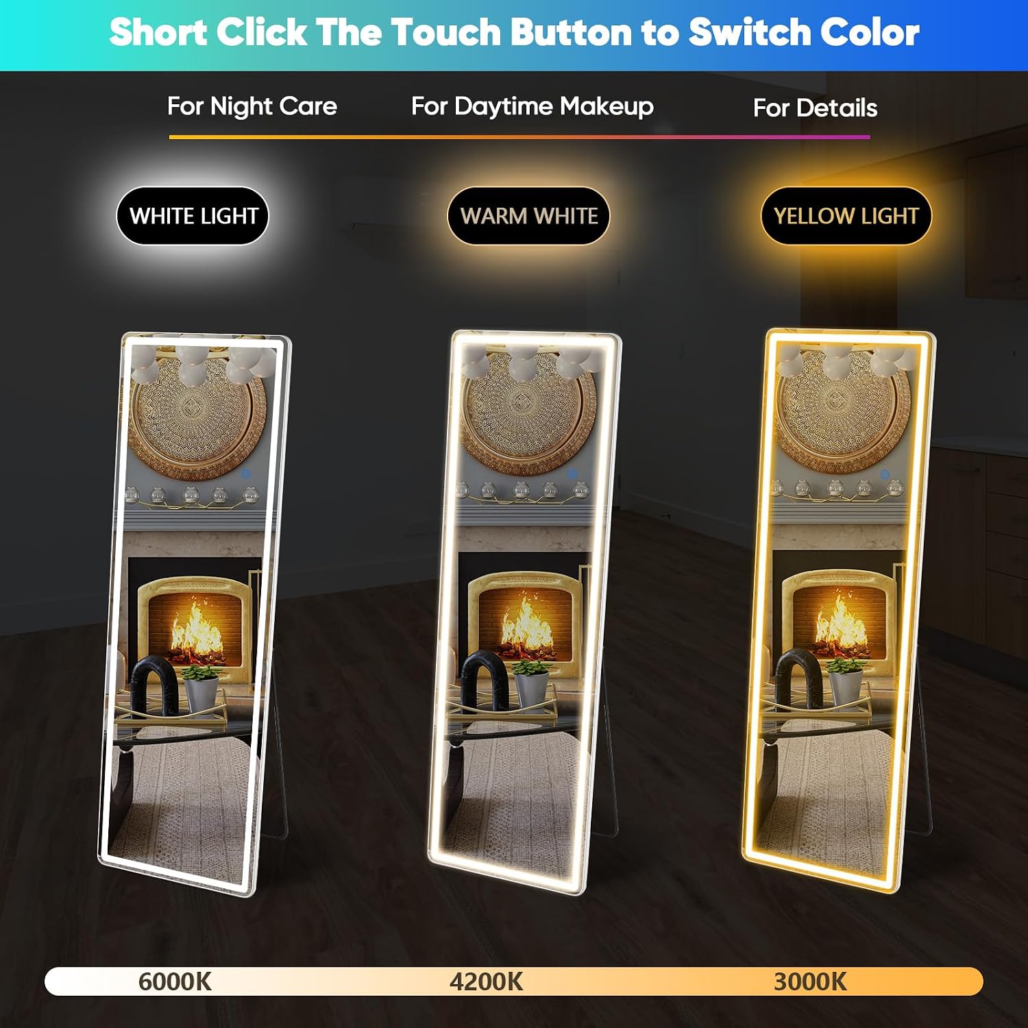 Lumora™ Premium LED Mirror with Adjustable Lighting