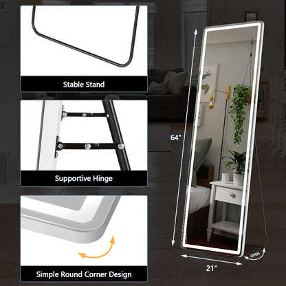 Lumora™ Premium LED Mirror with Adjustable Lighting
